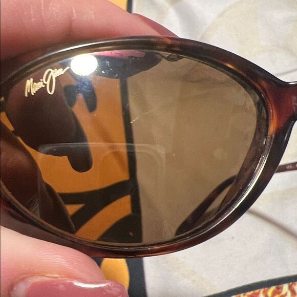Vintage Maui Jim Cabana MJ 147-10 tortoise brown oval sunglasses - Picture 7 of 9